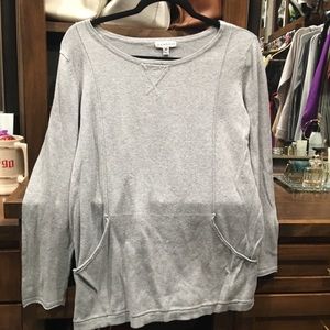 Gray lightweight sweater